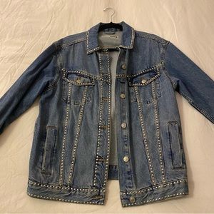 Topshop Studded Jean Jacket